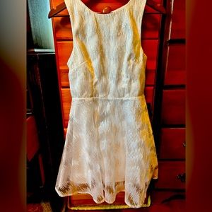 Lulus white sequin dress